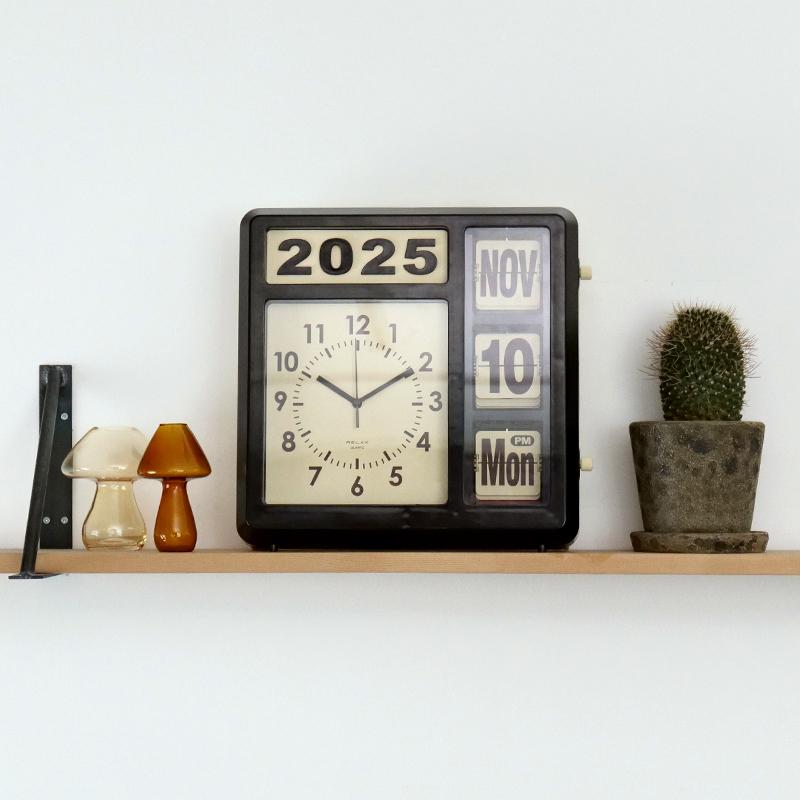 ❤️GBL カレンダークロック　リズム時計　廃盤 RELAX 掛け時計 リラックス フリップカレンダークロック RLG