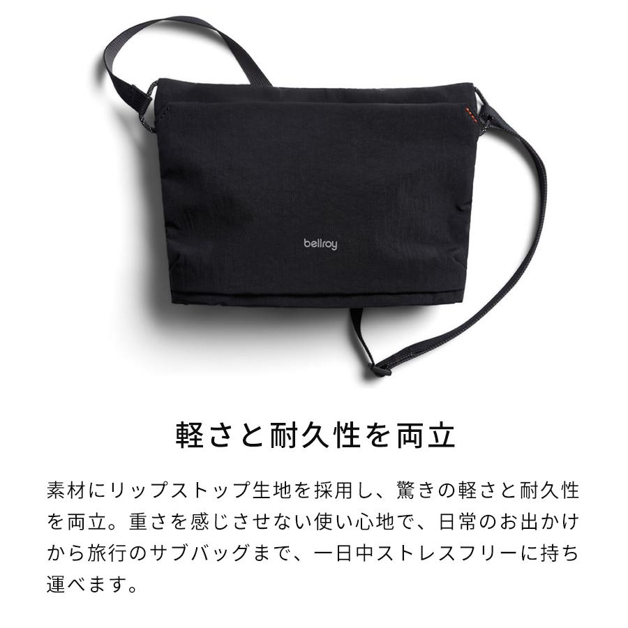 新品タグ付 ベルロイ Lite Sacoche 超軽量 サコッシュ 黒 Bellroy（ベルロイ） サコッシュ bellroy Lite Sacoche ライト