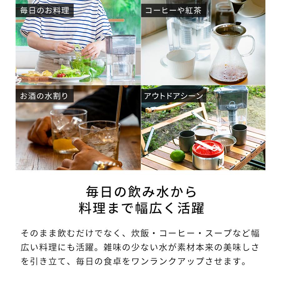 浄水器 ポット型浄水器 MIZ-U ミズユー MIZ-U-BK01 浄水ポット 1.2L 高