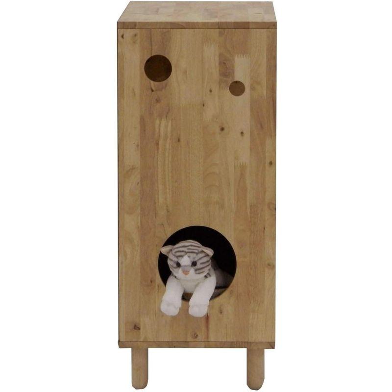 【新品 送料込み】 コージーデコ ペットも遊べるキャビネット cat-hus ナチュラルシグネチャー 4514014002234 【2848304136】(14554円)