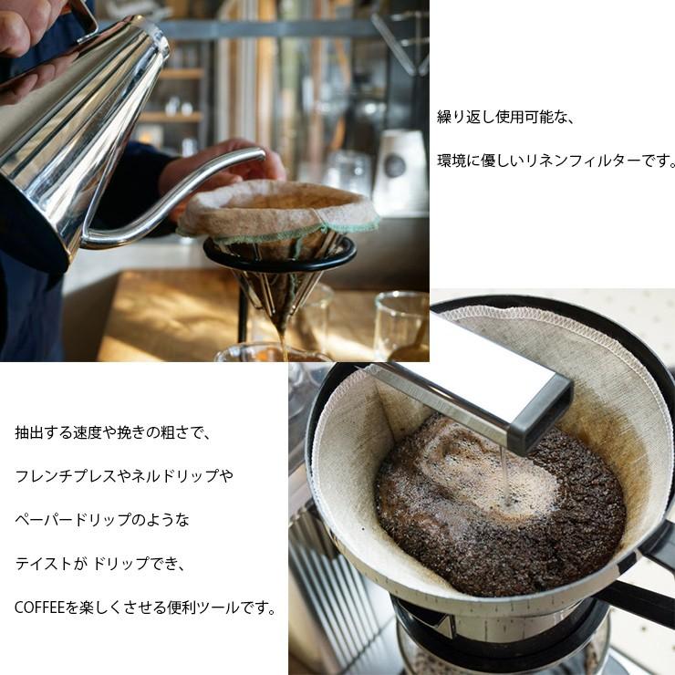 クロスフィルター  3枚セット  100％ リネン　コーヒードリッパー フィルター 日本製 燕市 MADE IN JAPAN｜hotcrafts｜04