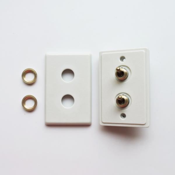 陶器スイッチダブルキット アメリカン US スイッチ アメリカンスイッチ