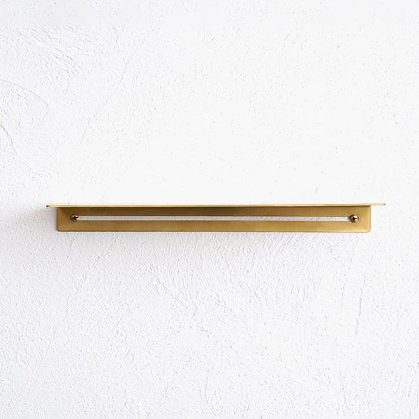 Brass Plate Shelf L 棚受け シェルフ 棚 ウォールシェルフ 壁面収納