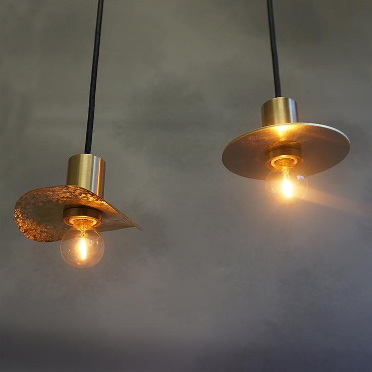 真鍮色 ペンダントライト 円錐型 ブラス E17 4個セット Ljus 真鍮Circle E17照明,真鍮,ライト,ペンダントライト,ブラス,真鍮