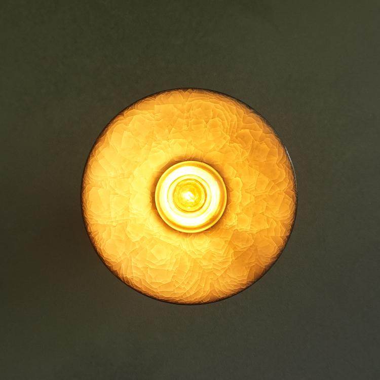 予約販売品】壁付けブラケット LUNE 氷裂貫入 L 照明 ライト