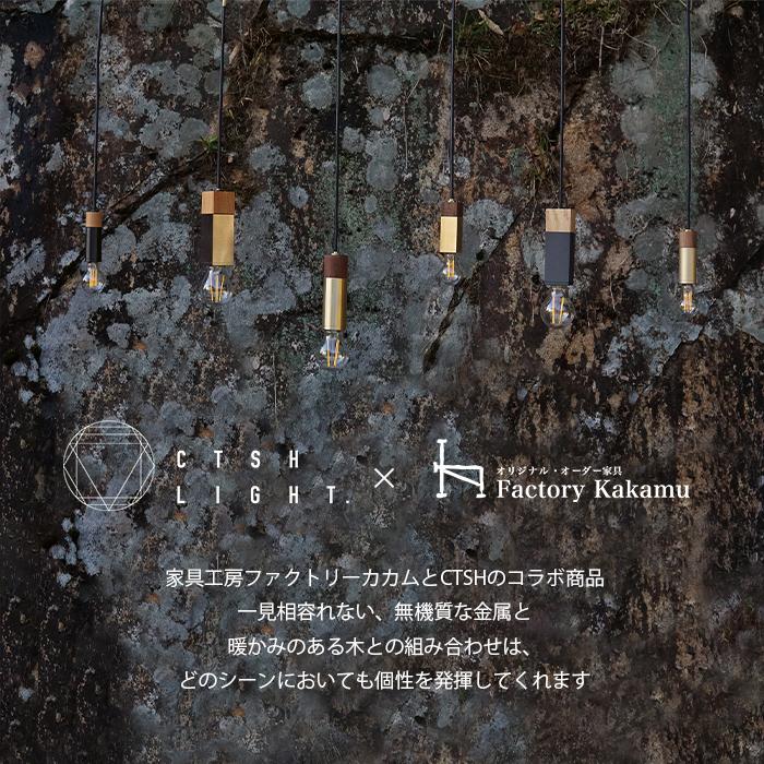 CTSH LIGHT Wood × Square クロム E26照明,ライト,ペンダントライト