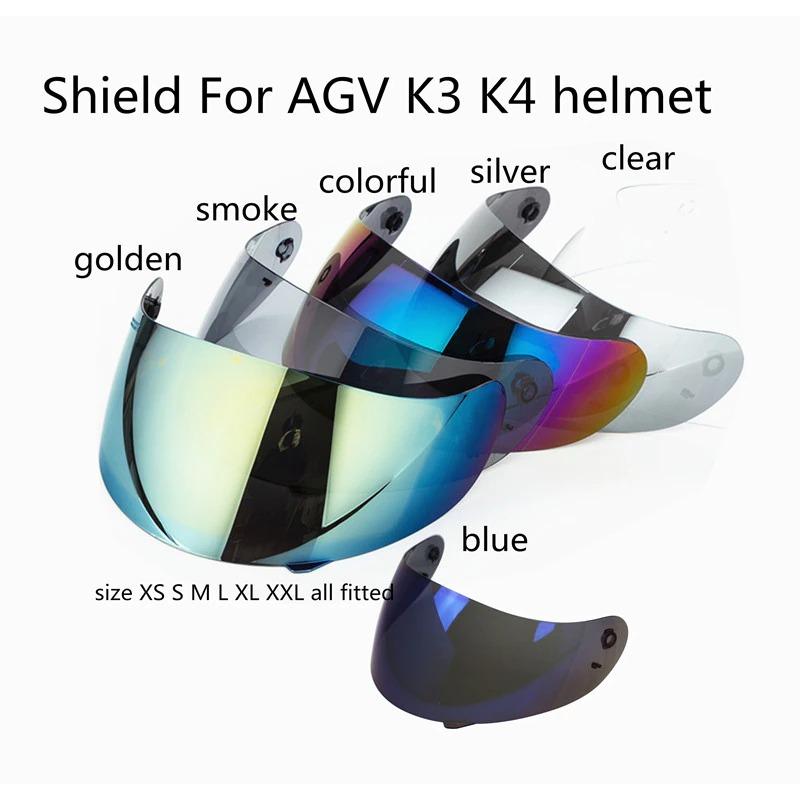 AGV K3 ヘルメット用 バイザー イリジウムブルー XL〜XXL用