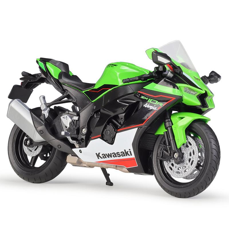 W20230237　ミニカー バイク ウェリー　1:12　忍者　カワサキ　ニンジャ　ZX-10R　2021　オートバイ　モデリング合金