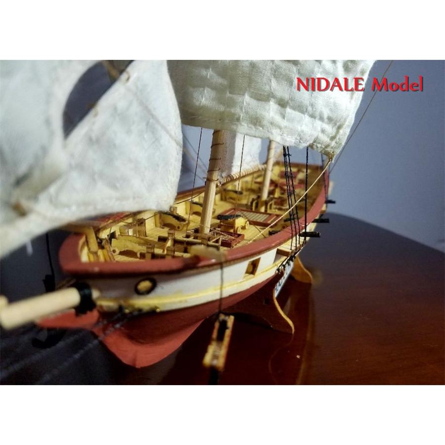W20230263　帆船 模型　1/100スケール　ハルコン船モデルキット　スパニッシュバラモアディスペンサー レトロな帆船モデル  構築キット｜hotei-fukumimi｜03
