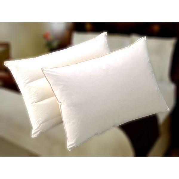 ホテルのペアピロー(フェザーピロー+フェザーパイマーピロー)羽根枕とパイプまくらの機能的な２個セット◆安心の国産ホテル仕様、日本製 | 