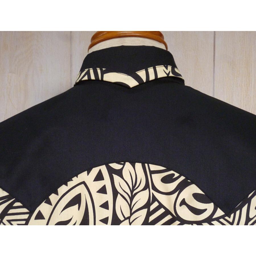 ロカビリーシャツ ネイティブ柄 MLサイズ ライトベージュ : Hot Heart