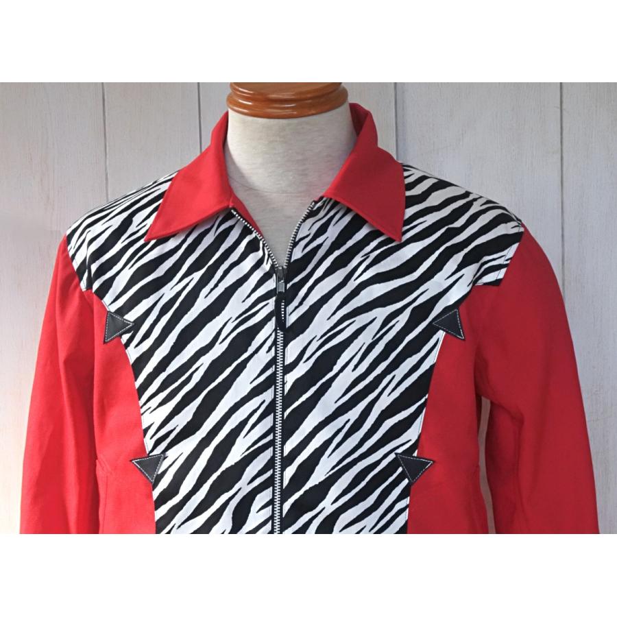 ロカビリー ZIP ブルゾン ゼブラ柄 レッド : Hot Heart Rock - 通販