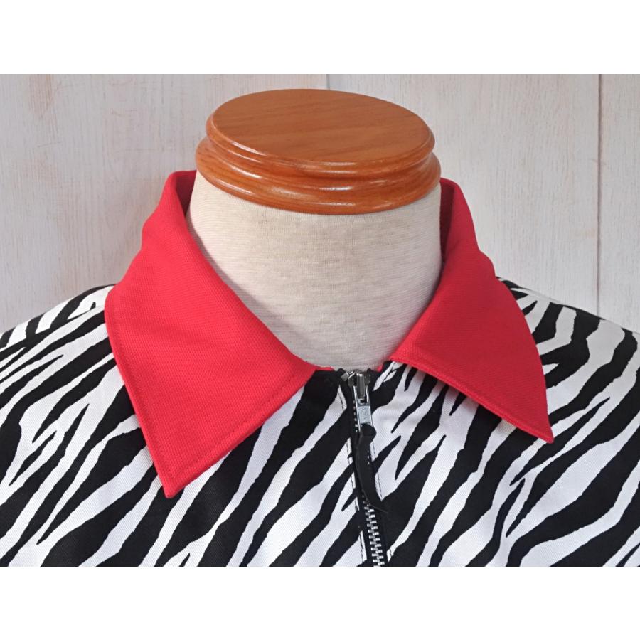 ロカビリー ZIP ブルゾン ゼブラ柄 レッド : Hot Heart Rock - 通販