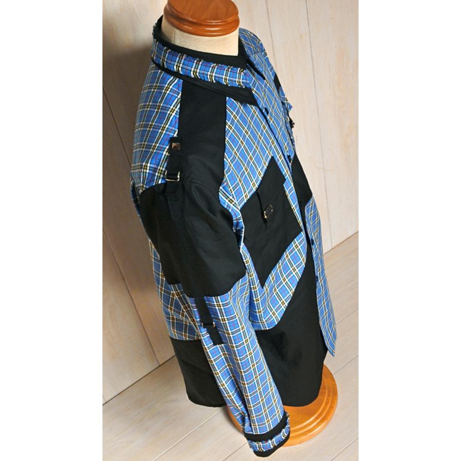 シャツ PUNK タータンチェック ブルー : Hot Heart Rock - 通販