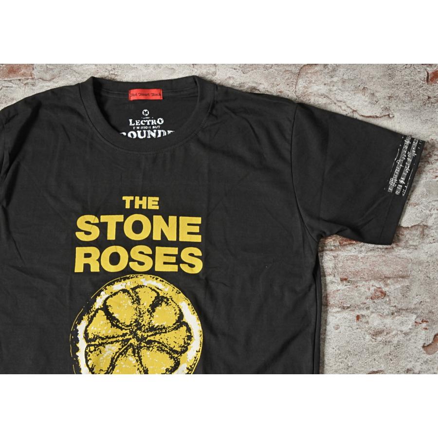 T-シャツ The Stone Roses レモン Mサイズ 濃グレー : Hot Heart Rock 