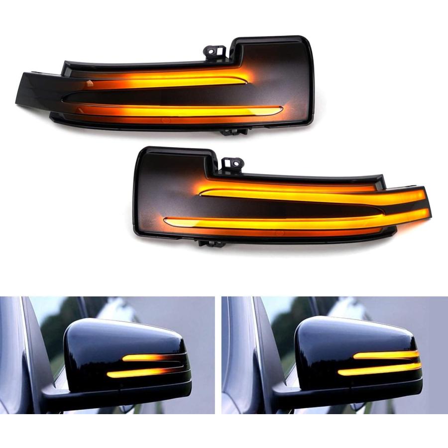 ノーマル点灯との切替SW付 ベンツ LED 流れる ドアミラー