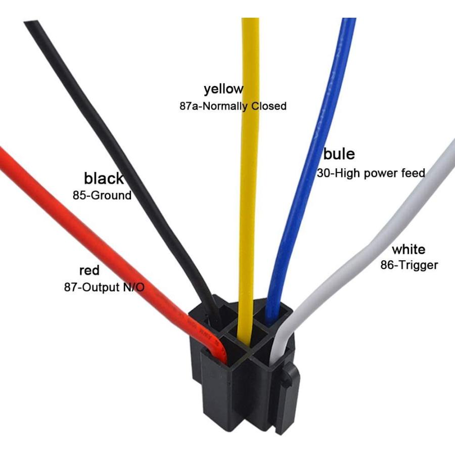 汎用 12V 40A ５極　リレー　５個　スライドドア / トランク / バックドア　制御などに　【送料無料】 | ブランド登録なし | 02