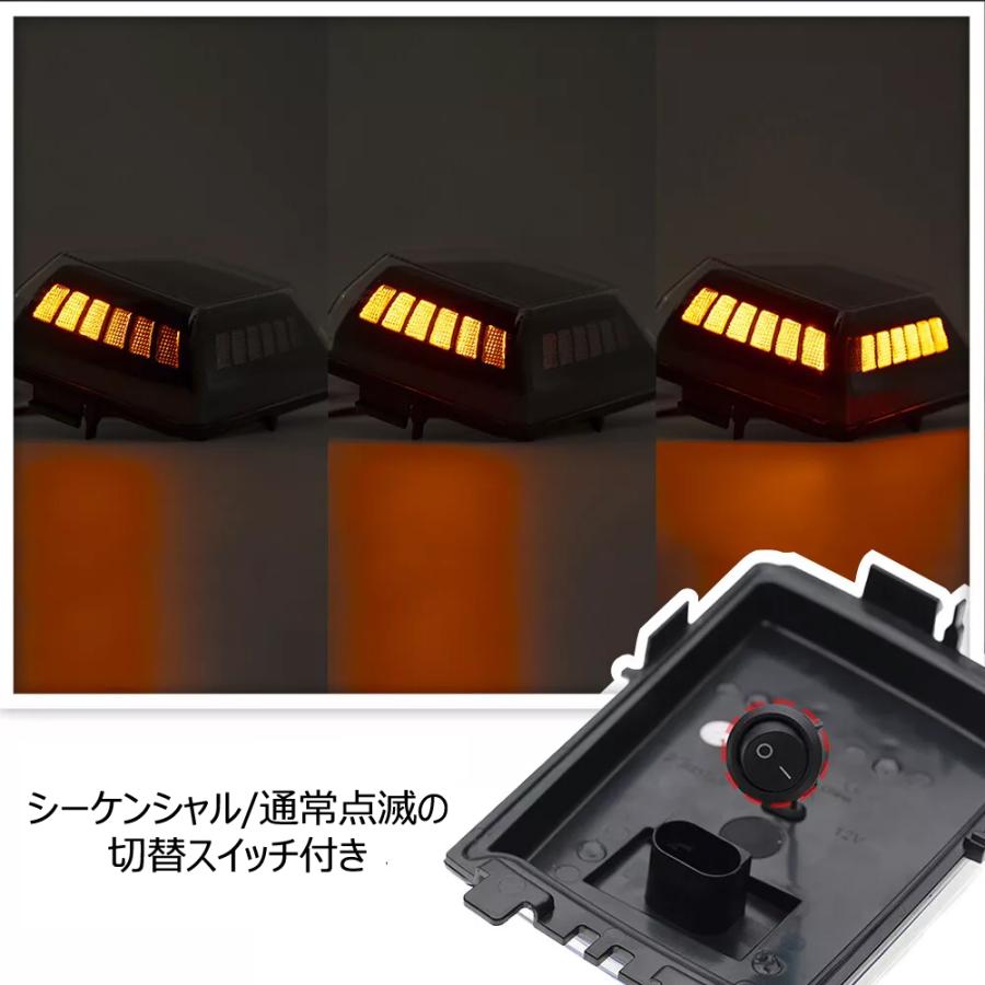 ベンツ LED シーケンシャル フロント ウインカー スモークレンズ W463A