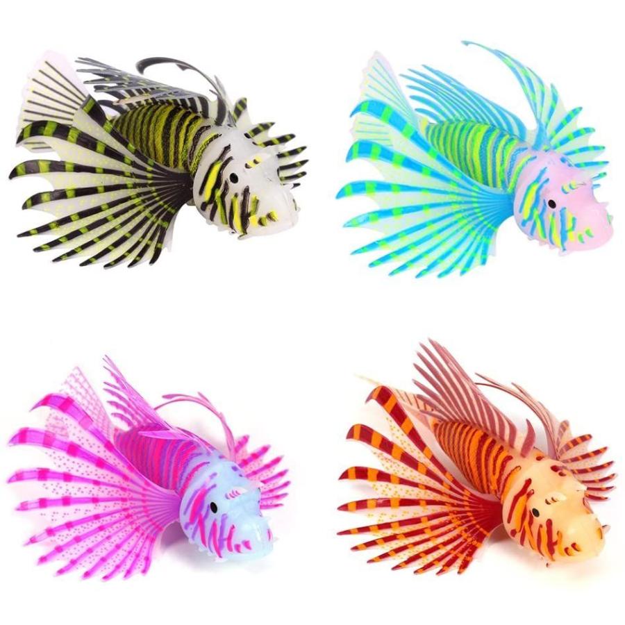 満点の 保温 保冷器具 夏の楽しみ アクアリウムのミノカサゴ の飾り あなたのための魚のアクアリウムの装飾3dの人工的なシリコーンの魚飼育 Flavianovis Com Br