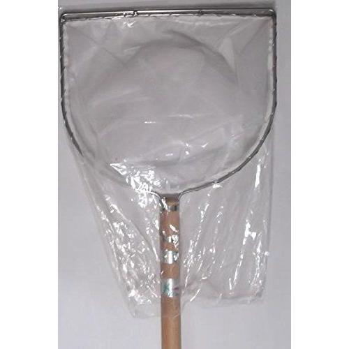 池底掃除用網（フン取り網) フ-11 径330 深さ350 柄長1500 二重扇羽枠