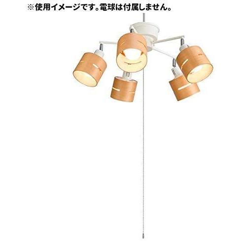 【新品 未使用 日本製】 YAZAWA(ヤザワコーポレーション) 5灯ウッドセードシーリング ナチュラル CEX60X02NA 【C2526086880】(12909円)