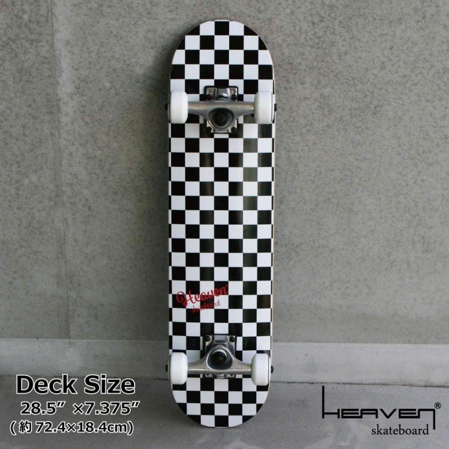 スケートボード 28.5×7.357インチ 72.4×18.7cm HEAVEN JUNIOR SKATEBOARD CHECKER チェッ HEAVEN 5×7 357インチ 4×18 7cm JUNIOR SKATEBOARD CHECKER チェッ 　 メイプル 7ply