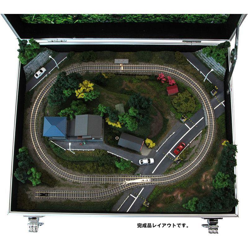 ロクハン Zゲージ ミニトランクレイアウト 高台タイプ S064-1 鉄道模型用品 高台タイプ ミニトランクレイアウト S064-1 鉄道模型用品 ロクハン Zゲージ