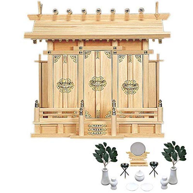 Hotlife神棚の匠全部揃ったピッタリサイズの神具一式セット付set-02三