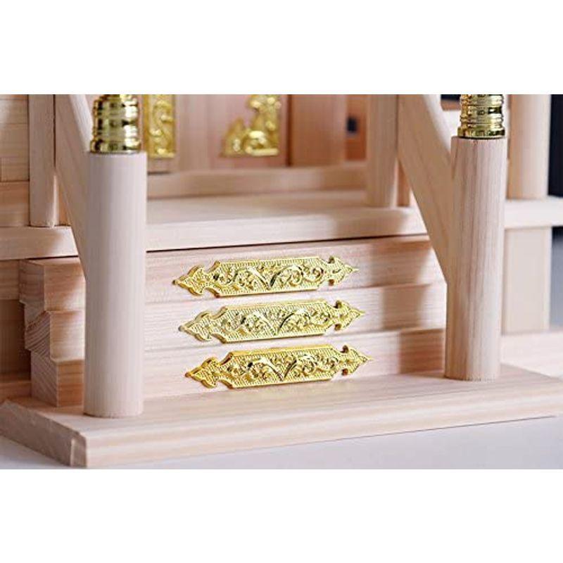 神棚 一社 単品 丸柱付 大神明 美しい、東濃桧 国産 日本製 一社宮 一社造り お社本体サイズ (cm) 高さ44.5 横 cm 神棚 一社 単品 丸柱付 大神明 美しい 東濃桧 国産 日本製 一社宮 一社造り お社本体サイズ 高さ44 横 　 サイズ