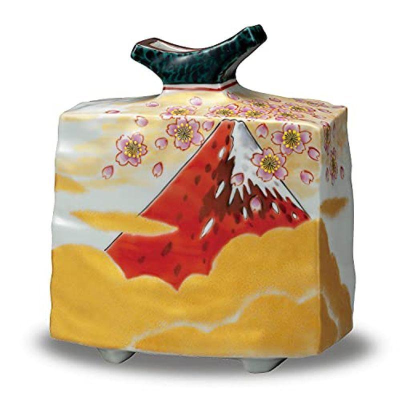 クリスマス特集22 飾壺 九谷焼 陶器 おしゃれ 花瓶 福田良則 作家 金雲桜富士 ギフト プレゼント 還暦祝い 開店祝い 新築祝い 花瓶 花器 Vesismin Com