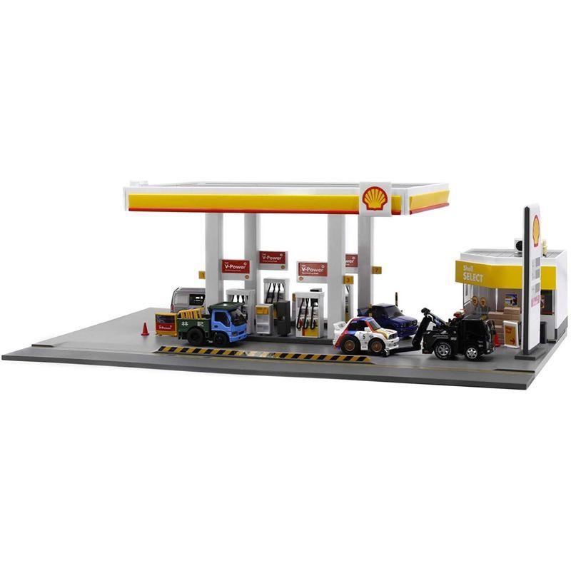 【最安値挑戦中】 TinyQ BQ08 Shell シェル ガソリンスタンド ジオラマセット 【2395783745】(12244円)