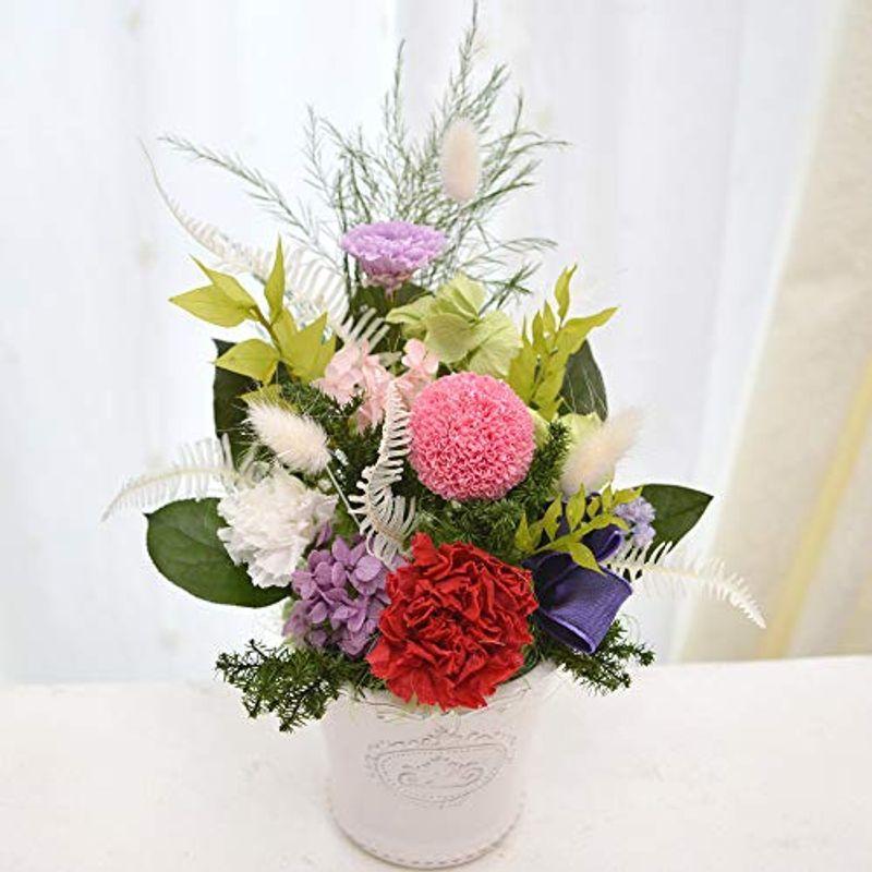 100 法要 プリザーブドフラワー アレンジ ギフト しおん 仏花 お供え 御供 和風 アレンジ お供え 法要