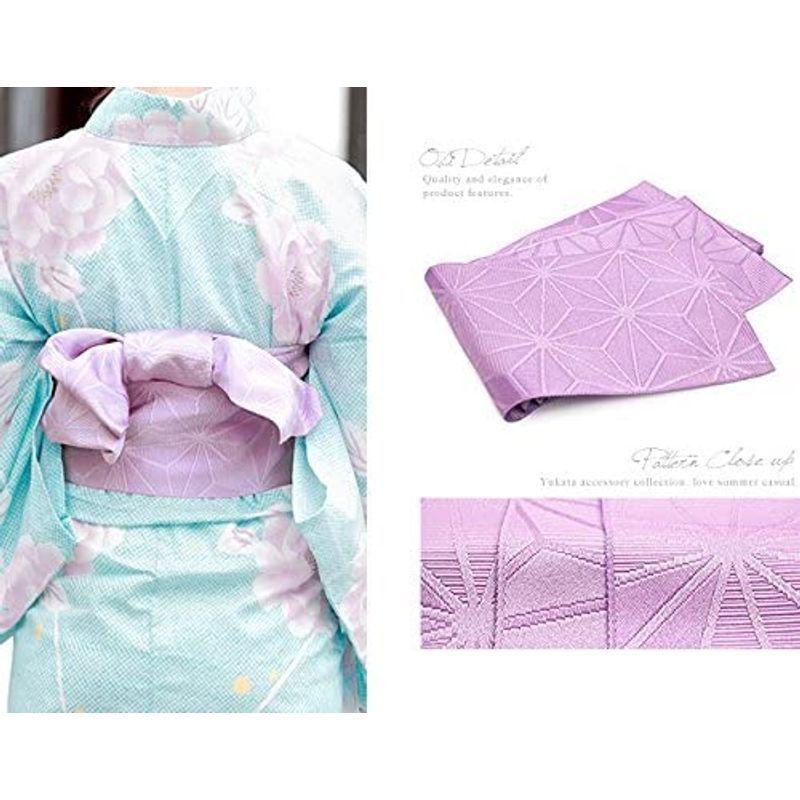 (ソウビエン) 浴衣セット レディース レトロ bonheur saisons ボヌールセゾン 水色 ライトブルー ピンク 薄紫 牡丹 花 　 ソウビエン 浴衣セット レディース レトロ bonheur saisons ボヌールセゾン 水色 ライトブルー ピンク 薄紫 牡丹 花