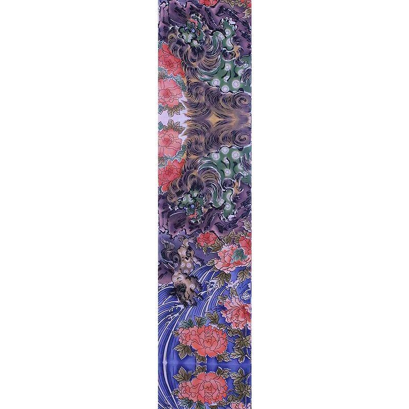 【訳あり・新品】 男物浴衣反物 No.536 獅子・牡丹柄・多色地 【L2156498187】(76281円)