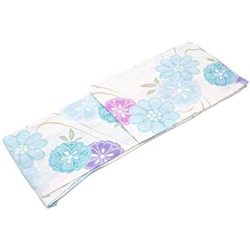 (ソウビエン) レディース浴衣 bonheur saisons 白 アイボリー 梅 花 鹿の子 綿麻 ラメ 　 ソウビエン レディース浴衣 bonheur saisons 白 アイボリー 梅 花 鹿の子 綿麻 ラメ 85% 綿，15% 麻