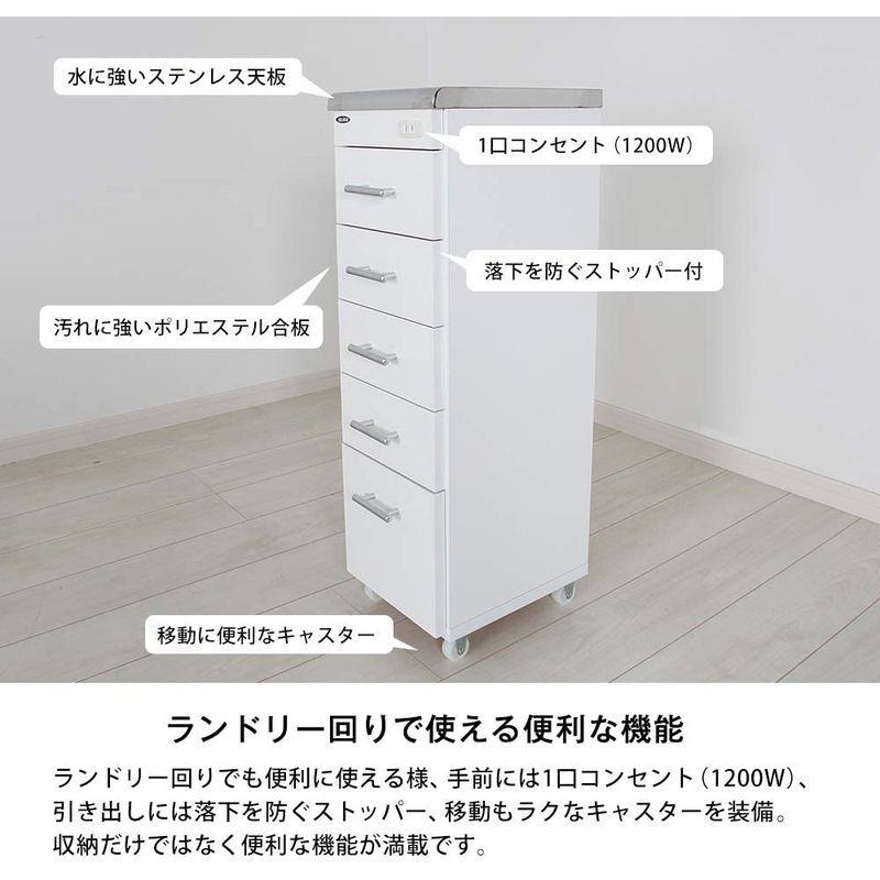 早い者勝ち訳あり！ JAJAN僅かな隙間を有効活用 国産 ステンレスすき間ワゴン 幅20cm 奥行30cm 高さ80cm コンセント付き キャスター付き ステン 【GM3085968520】(15772円)