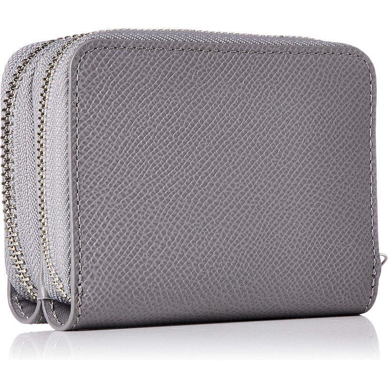 キングズ シボ型押し 小銭入れ付キーケース グレー シボ型押し 小銭入れ付キーケース グレー 牛革