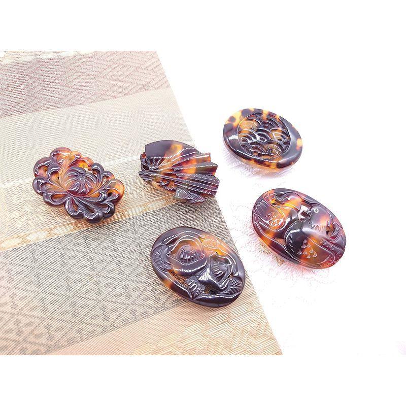 【新品 30%off 送料無料】 天然工房 べっこう屋さん 本べっ甲 バラフ 扇子 着物 帯留め （ob-008) 【BCD5536466925】(19584円)