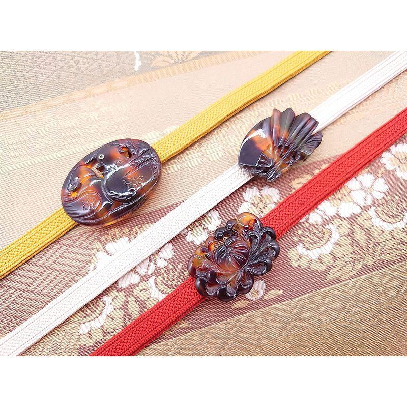 【新品 30%off 送料無料】 天然工房 べっこう屋さん 本べっ甲 バラフ 扇子 着物 帯留め （ob-008) 【BCD5536466925】(19584円)