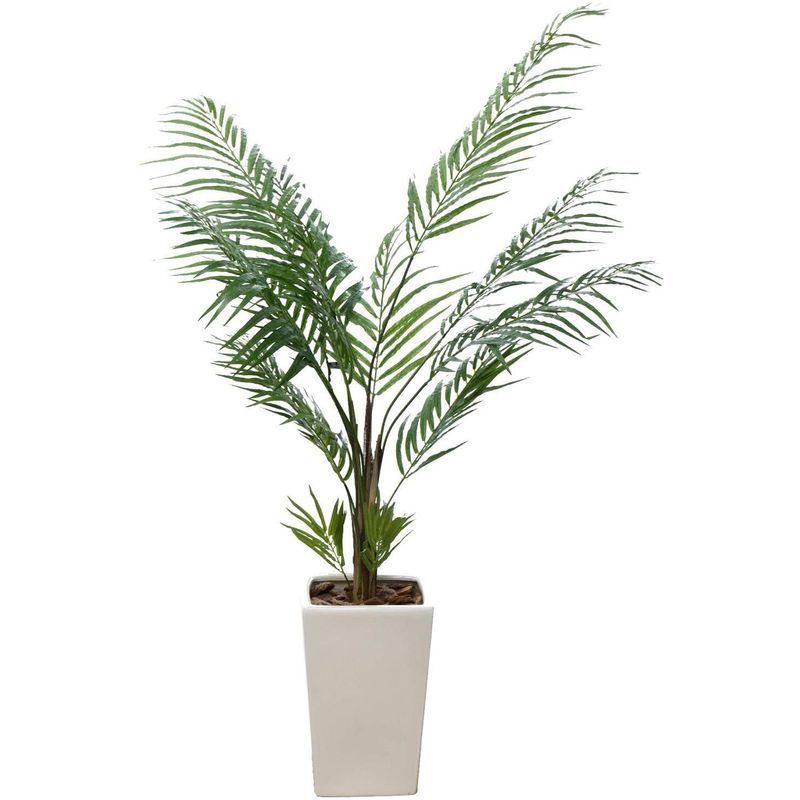 人工観葉植物 フェイクグリーン 観葉植物 造花 光触媒 大型 アレカヤシ 170cm アレカパーム 白鉢（陶器製） インテリア フェイク グ 観葉植物 フェイクグリーン 造花 光触媒 大型 アレカヤシ 170cm アレカパーム 白鉢 陶器製 インテリア フェイク グ 　