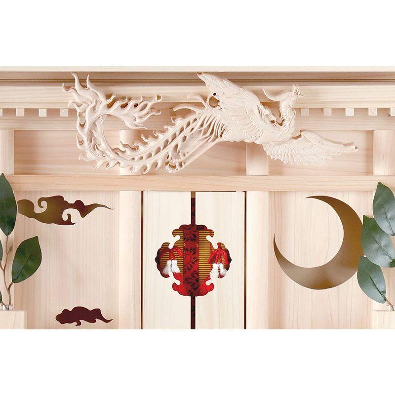 【最安値挑戦中】 神棚 モダン セット 花鳥風月 鳳凰の聖域 ITSUKI 桧製 神具付き 【LWH7863919441】(27817円)