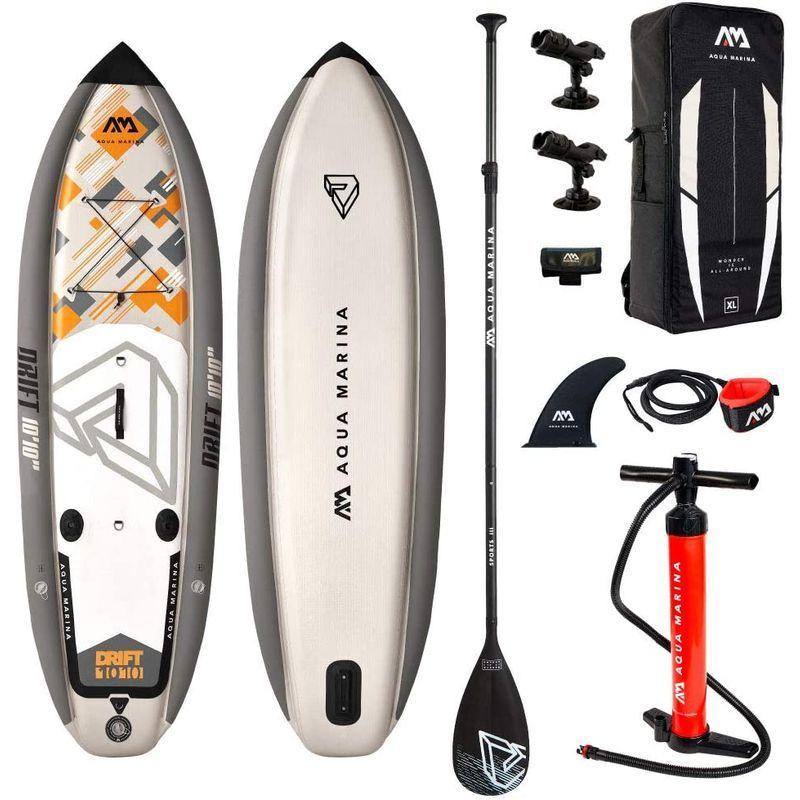 AquaMarina(アクアマリーナ) SUP インフレータブル スタンドアップパドルボード DRIFT BT-20DRP-A， ブラウン 22 CHRISTENSON SURFBOARD クリステンソン サーフボード FISH フィッシュ twin ツインフィン FUTURES