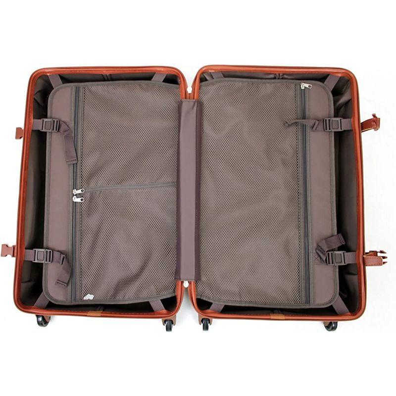 AIRWAY(エアウェイ) スーツケース トランク型キャリー 44L 2?4泊 4輪 TSAロック AW-0696-55 ワイン スーツケース エアウェイ トランク型キャリー 44L 4泊 4輪 TSAロック AW ワイン 　