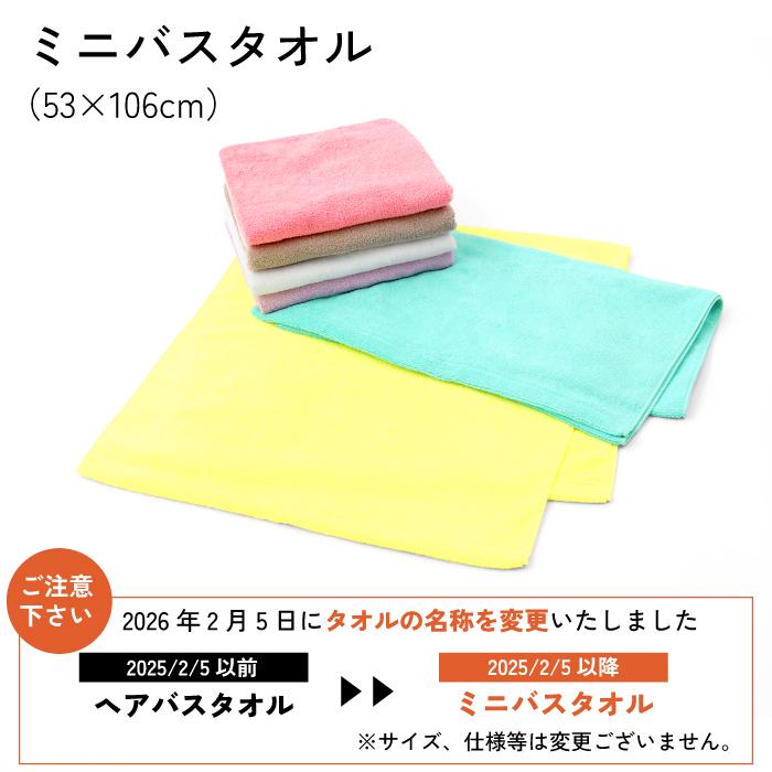 Hotman（ホットマン） バスタオル 1秒タオル ミニバスタオル 53×106cm