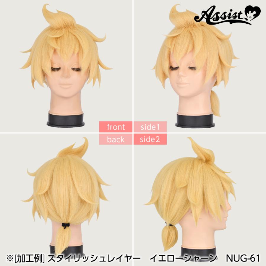 アシストウィッグ【ワッフルアイロン】コスプレ ウィッグ加工 ウィッグ