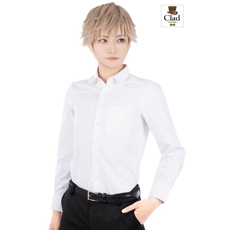 クラッセ 男装スーツ+シャツセット クラッセ 男装用ワイシャツ 長袖 白 コスプレ スーツ 学生服