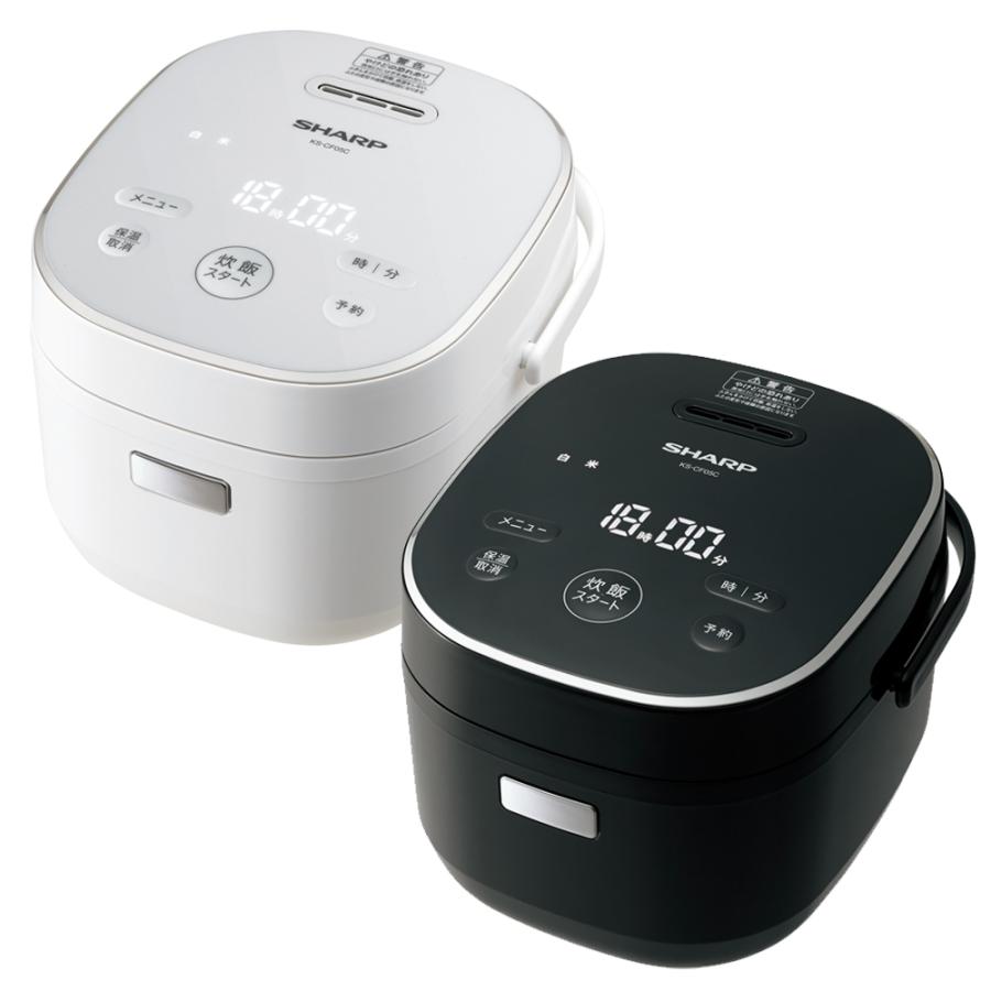 SHARP シャープ【KS-CF05C(-B/-W)】炊飯器 3合 マイコン SHARP シャープ【KS-CF05C(-B/-W)】炊飯器 3合 マイコン