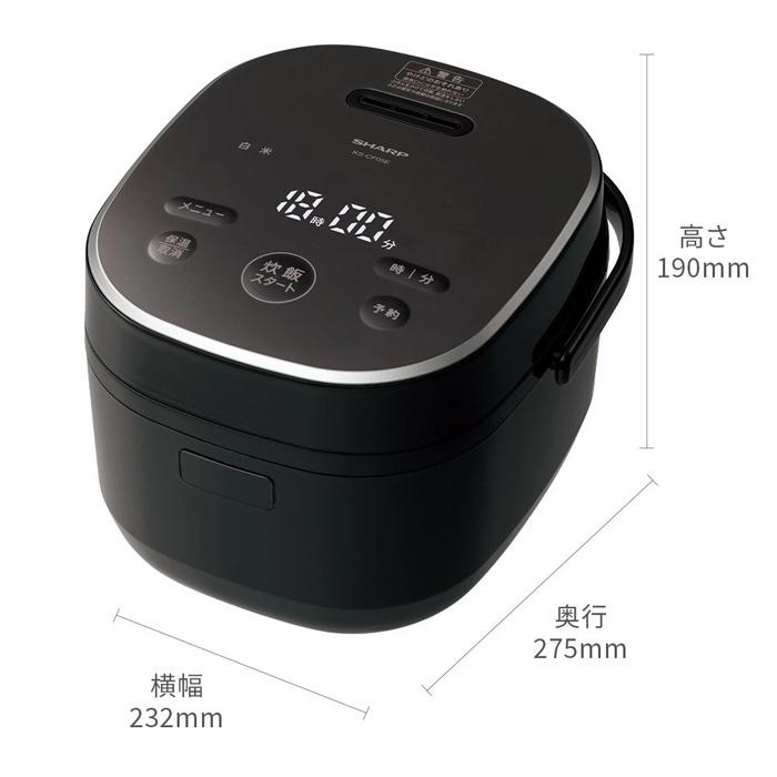 SHARP シャープ ジャー炊飯器 3合炊き ブラック KS-CF05A-B SHARP（シャープ） シャープ【KS-CF05E（-B）ブラック】炊飯器 3合