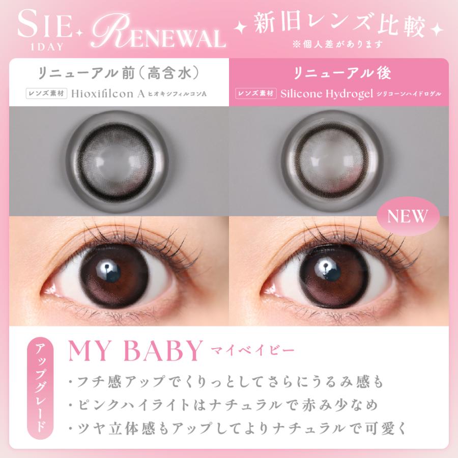 【数量限定】2箱同時購入でMOMOオフショットトレカ1枚プレゼント｜SIE. シー ワンデー【1箱10枚入】度あり 度なし カラコン TWICE MOMO シリコーンハイドロゲル | SIE. | 17