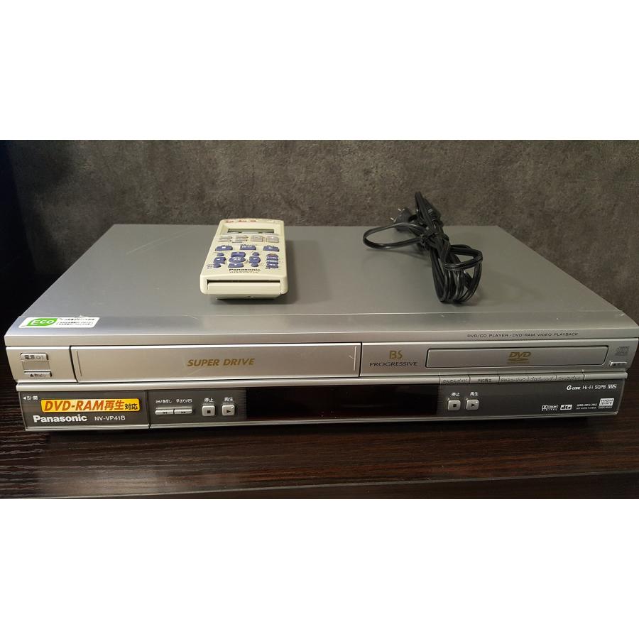 パナソニック DVDプレーヤー VHSビデオ一体型 NV-VP41B-S : ホット